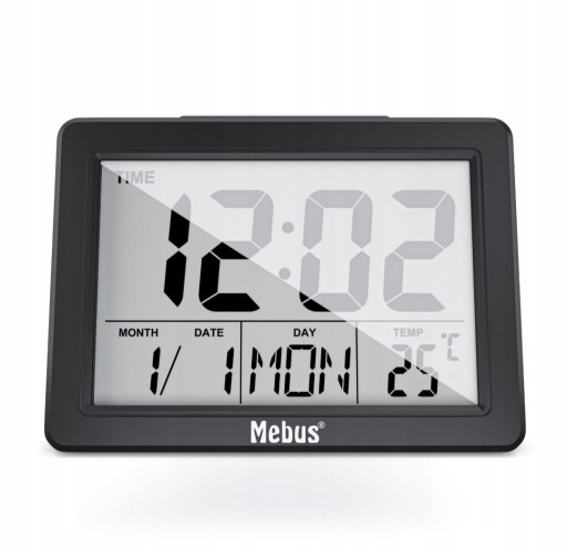 Zdjęcie oferty: MEBUS termometr zegar budzik Wyświetlacz Cyfrowy