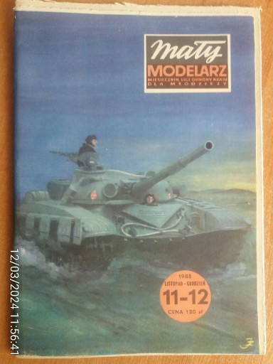 Zdjęcie oferty: Mały Modelarz Nr 11-12/1985  Czołg Średni T-72