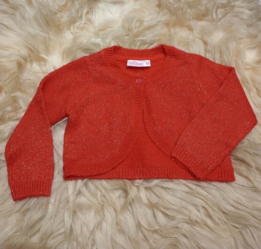 Zdjęcie oferty: Sweter czerwony ze złotą nitką rozm. 80