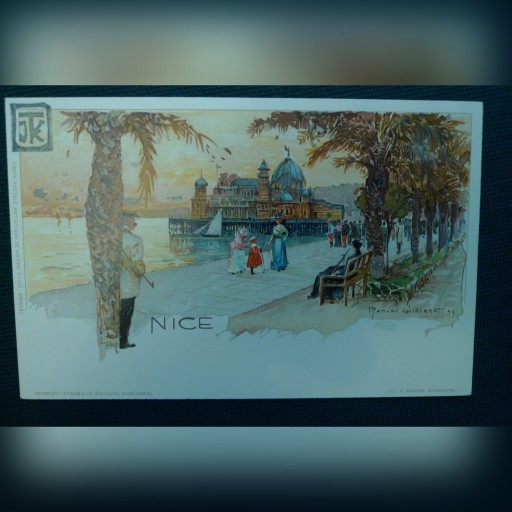 Zdjęcie oferty: POCZTÓWKA -NICEA - LITOGRAFIA PRZED 1905 R 