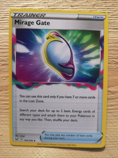 Zdjęcie oferty: Karty pokemon Trener Mirage Gate 163/196