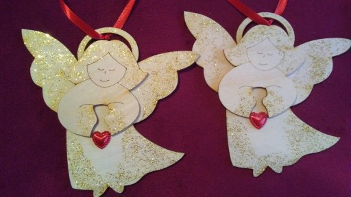 Zdjęcie oferty: Zestaw dwóch aniołków z serduszkiem