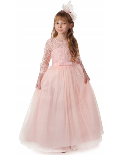 Zdjęcie oferty: Sukienka elegancka długa koronka na wesele r. 116-122