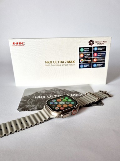 Zdjęcie oferty: Smartwatch HK9 ULTRA 2 MAX MENU PL 45 mm CHAT GPT ROZMOWY srebrna koperta 