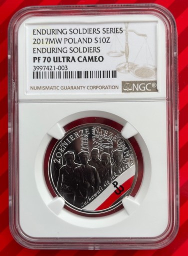 Zdjęcie oferty: 10 zł. 2017r. Żołnierze Niezłomni NGC PF70