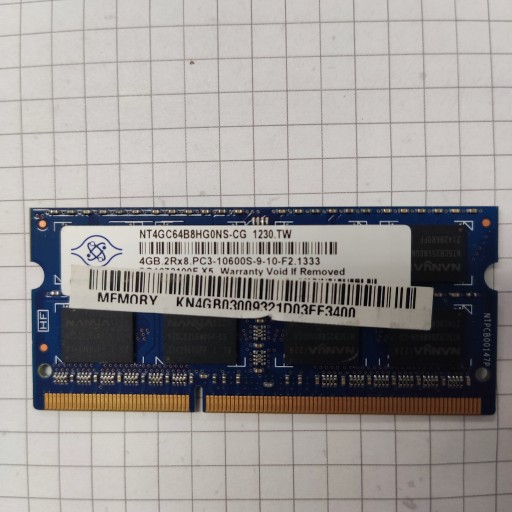 Zdjęcie oferty: Pamięć RAM DDR3 NANYA NT4GC64B8HG0NS-CG 4 GB