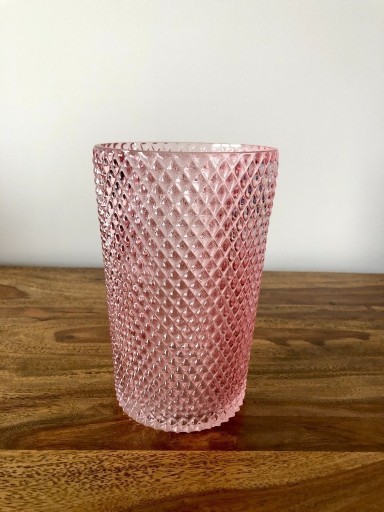Zdjęcie oferty: Wazon szklany różowy