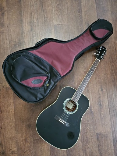 Zdjęcie oferty: Gitara akustyczna Aria AW-20 BK + gruby pokrowiec