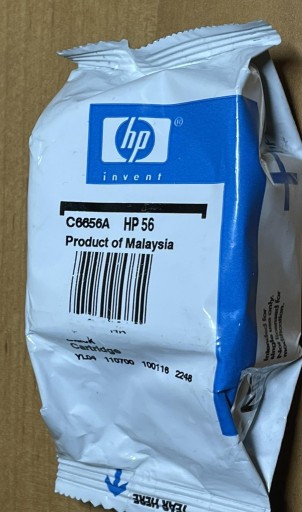 Zdjęcie oferty: Tusz do drukarki HP 56 C6656A czarny, Nowy