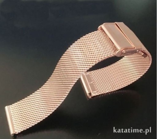 Zdjęcie oferty: Bransoletka do zegarka mesh milanese różowe złoto 