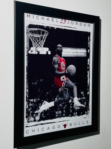 Zdjęcie oferty: Plakat w ramce Michael Jordan NBA koszykówka prezent