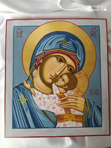 Zdjęcie oferty: Ikona Matka Boża z Dzieciątkiem pisana ręcznie
