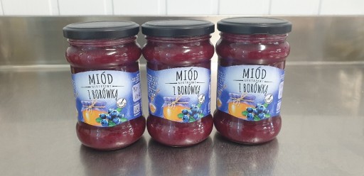 Zdjęcie oferty: Miód kremowany z Borówką 100% Naturalny Polecam