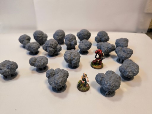 Zdjęcie oferty: Krzew (B) pojedyncze zestaw Diorama Makieta Model