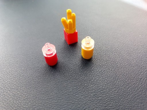 Zdjęcie oferty: Lego jedzenie frytki, ketchup, musztarda