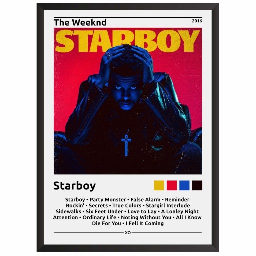 Zdjęcie oferty: The Weeknd Starboy Plakat z albumem