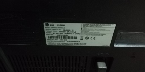 Zdjęcie oferty:  LG 42LH3000 - na części 