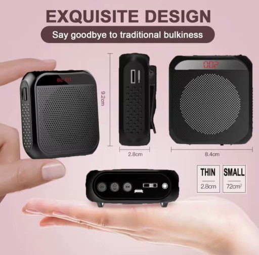 Zdjęcie oferty: BEZPZEWODOWY WZMACNIACZ GŁOSU DLA NAUCZYCIELI MIKROFON UHF - 5W HIT CENOWY 