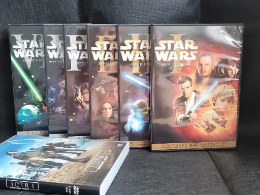 Zdjęcie oferty: Gwiezdne Wojny zestaw 6 płyt DVD + ŁOTR1 DVD