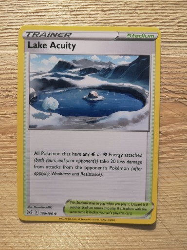 Zdjęcie oferty: Karty pokemon Trener Lake Acuity 160/196