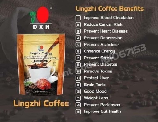 Zdjęcie oferty: Kawa alkaliczna z grzybem reishi DXN Black 