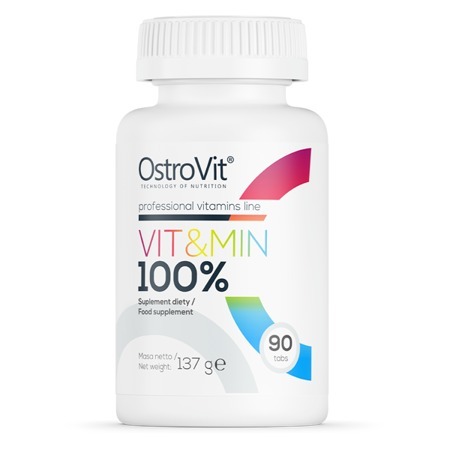 Zdjęcie oferty: OstroVit 100% Vit&Min 90 tabletek