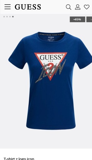 Zdjęcie oferty: GUESS t-shirt damski XS nowy orgiginal