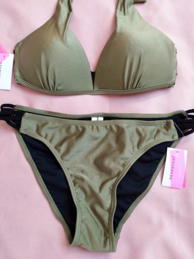 Zdjęcie oferty: Reserved bikini strój kąpielowy push up khaki S