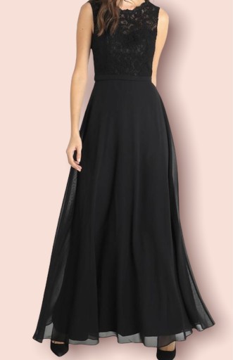 Zdjęcie oferty: Suknia balowa czarna maxi MASCARA r 38
