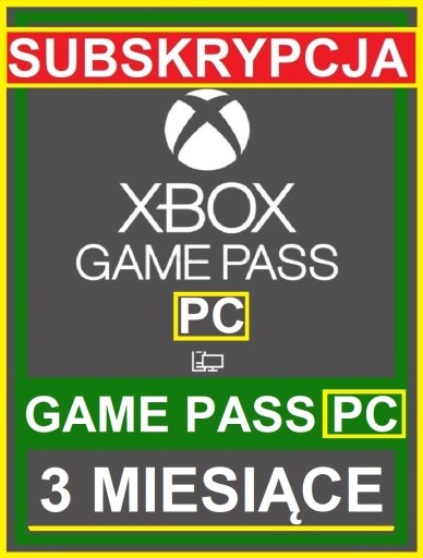 Zdjęcie oferty: Game Pass PC 3 miesiące 90 dni KOD / KLUCZ
