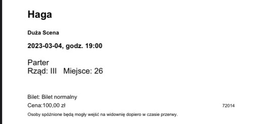 Zdjęcie oferty: Bilet Teatr Polski - spektakl HAGA- 04.03.2023