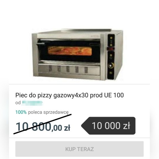 Zdjęcie oferty: Piec gazowy do pizzy