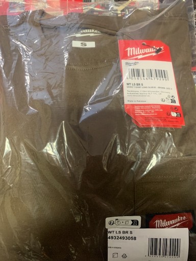 Zdjęcie oferty: Koszulka z długim rękawem Milwaukee brązowa S-XXL oryginał