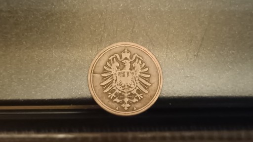 Zdjęcie oferty: Destrukt 1 Pfennig Cesarstwo Niemcy 1876r. A.