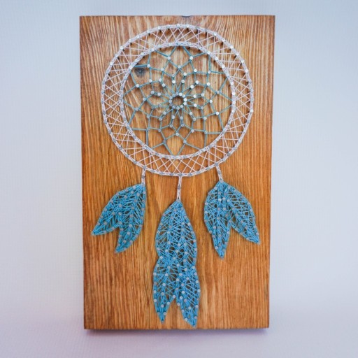 Zdjęcie oferty: Łapacz snów Obraz String Art Rękodzieło 25x15cm