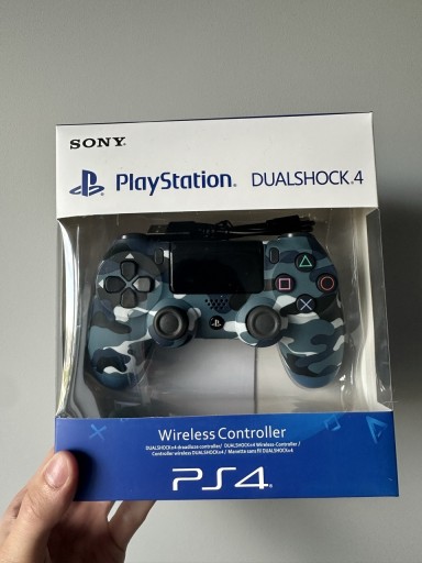 Zdjęcie oferty: Oryginalny pad do PlayStation 4 Blue camuflage