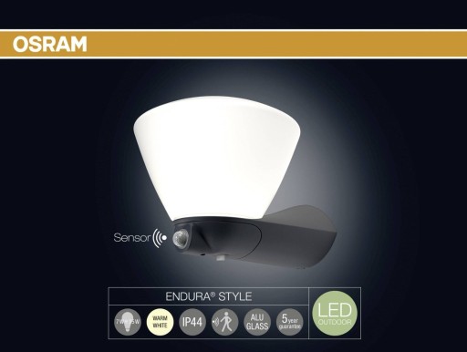Zdjęcie oferty: LED Kinkiet zewnętrzny ENDURA 7 W z czujnikiem