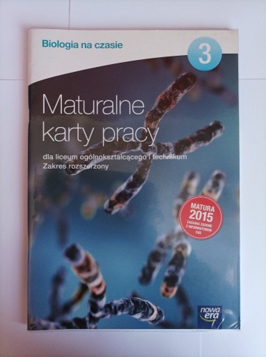 Zdjęcie oferty: Biologia na czasie. Maturalne karty pracy 3