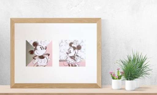 Zdjęcie oferty: minnie plakat A4, plakat myszka miki i minnie obra