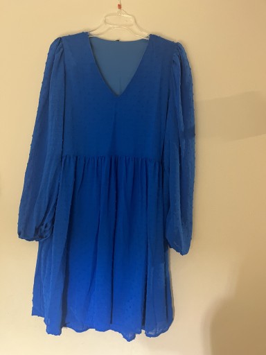 Zdjęcie oferty: Sukienka niebieska kobaltowa dekolt 40/42
