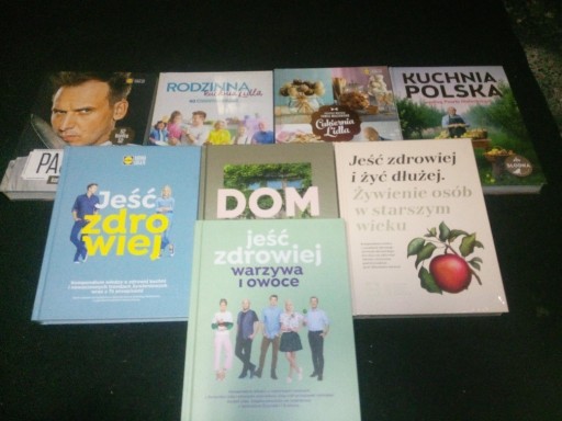 Zdjęcie oferty: Kolekcja 8 książek o zdrowiu i gotowaniu z LIDLA