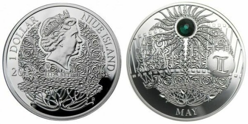 Zdjęcie oferty: MAJ 1$ Magiczny Kalendarz Szczęścia Niue 2013