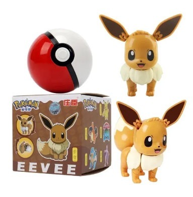 Zdjęcie oferty: Pokeball Eevee + Składana Figurka Pokemon 3D