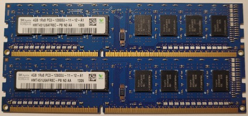 Zdjęcie oferty: RAM 8GB (2x4GB) 1600MHz DDR3 CL11 PC3-12800