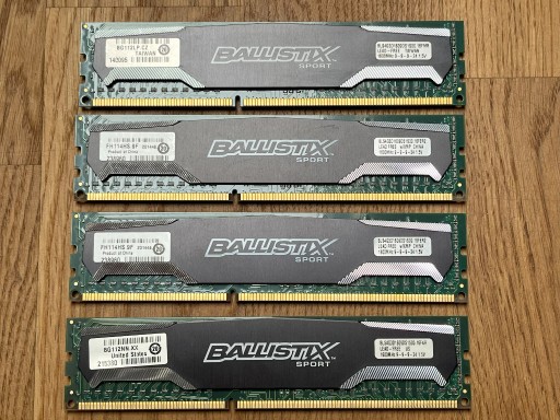 Zdjęcie oferty: Pamięć Crucial 4x4GB 1600MHz Ballistix Sport CL9