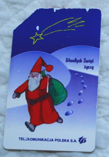 Zdjęcie oferty: Święty Mikołaj  karta tel nr 213