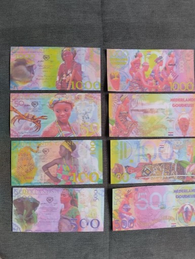 Zdjęcie oferty: GWINEA HOLENDERSKA  zestaw banknotów 