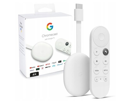 Zdjęcie oferty: Odtwarzacz multimedialny Google Chromecast 4.0 4K 