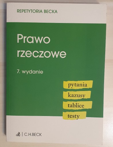 Zdjęcie oferty: Prawo Rzeczowe w. 7