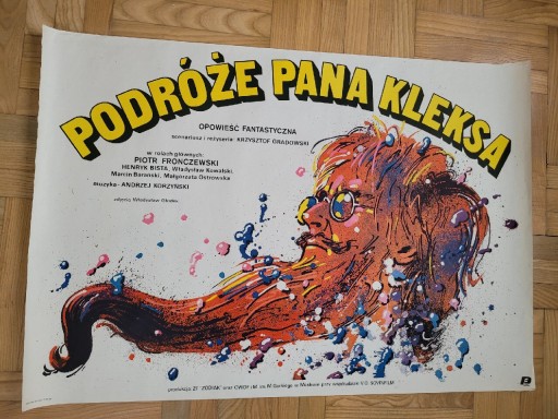 Zdjęcie oferty: Podróże Pana Kleksa, oryg. plakat filmowy